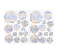 Rainbow Window Sticker,26 PCS Round Prism Window Stickers Anti-Collision Window Decals Suncatcher Sticker Window Strike Prevention Stickers Prevent Birds from Hitting Windows
