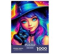 Rainbow Witch 1000 Piece Jigsaw Puzzle For Adults Challenging Game Stress Relief Puzzle Cultivate The Spirit of Teamwork for Family Decorations 70x50cm/1000pcs