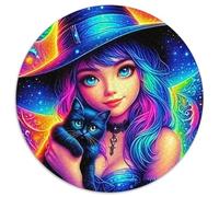 Rainbow Witch 1000 Piece Jigsaw Puzzle For Adults Challenging Game Stress Relief Puzzle Exercise The Memory of The Brain for Adults And Kids, Age 12 Years Up 1000pcs (67.5x67.5cm)