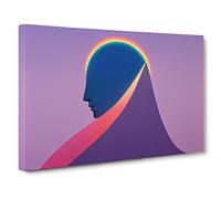 Rainbow Woman Canvas Print | Gallery Wrapped 30mm Frame Wall Art | 30x20 inches | Ready to Hang | Modern People Picture | Living Room Bedroom Lounge Office