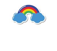 Rainbow Women's T-Shirt - White - L - White