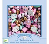 Djeco Wooden Rainbow Beads (DJ09823), 25 x 25 x 15 centimetres