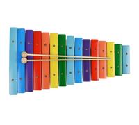 A-Star 15 Note Diatonic Colourful Rainbow Xylophone with Pair of Wooden Beaters