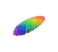 Rainbow Worm Big Fidget Adults, Colorful Funny Pocket Fidget, Anxiety Relief Sensory Squeeze for Autism ADHD