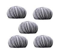 Rainbow Yarn for Crocheting, Cotton Multi Color Yarn, 5X Comfortable Soft Yarn Cakes for Crocheting, Scarf Shawl Yarn for Hand Crocheted Knitting Handicrafts