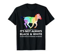 Rainbow Zebra EDS Awareness Design for Invisible Illness T-Shirt