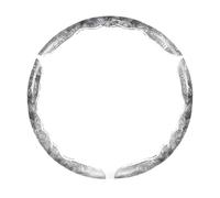 RAINBOW88 Car Steering Wheel Cover for Dodge Viper, Odor-Free Durable Grip Car Accessory Auto Interior Protection Accessories, B gray