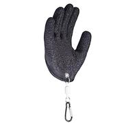 RainbowBeauty Arrow Pulling Gloves Archery Shoot Gloves Right Hand Protector Target Remover with Belt Clip Adjustable Bow Arm Guard for Bow Practice, Black