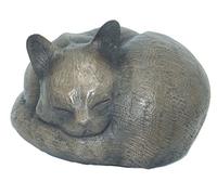 Rainbowbridge At Peace Cat Urn For Ashes - Handcrafted Cat Memorial - Pet Urn Suitable for Indoor & Outdoor Use