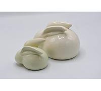 Rainbowbridge Rabbit Urn/Ashes Casket - Handcrafted Memorial - Pet Memorials Gifts - White Large