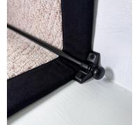 RainbowHome Ascot Matt Black Stair Rods (70Cm - Quantity X 13)