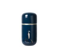 RainbowJise Blue Small Travel Airtight Ceramic Tea Caddy Canister Tea Storage Container Tins Jar for Tea, Coffee