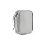 RainbowJise Double Layer Travel Cable Organizer Pouch Electronic Accessories Carry Case Portable Tech Accessories All-in-One Storage Bag for Cord, Charger, Phone, Earphone, Green (Grey)