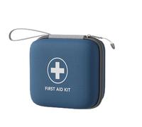 RainbowJise Empty Travel Small First Aid Kit, Small Medicine Storage Bag Emergency Medical Kit for Home, Car, Travel, Camping & Outdoor Activities (Dark Blue, L)