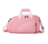 RainbowJise Large Capacity Sport Bag Table Tennis Paddle Bag with Adjustable Strap, Ping Pong Paddle Storage with Shoe Compartment (Pink)