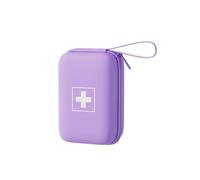 RainbowJise Portable Empty Travel Small First Aid Kit, Mini Medicine Storage Bag Emergency Medical Bag for Home, Car, Travel, Camping & Outdoor Activities (Purple)