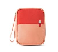 RainbowJise Portable Empty Travel Small First Aid Kit, Mini Medicine Storage Bag Emergency Medical Bag for Home, Car, Travel, Camping & Outdoor Activities (Pink)