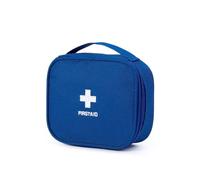 RainbowJise Portable Empty Travel Small First Aid Kit, Small Medicine Storage Bag Emergency Medical Bag for Home, Car, Travel, Camping & Outdoor Activities (Blue)