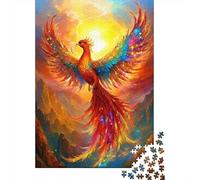 RainbowPhoenix Jigsaw Puzzles 1000 Pieces Recycled Paper SunriseMagicPuzzle for Adults Jigsaw Puzzle Fun Challenging Home Activity Festivals Celebration Gifts 52x38cm/1000pcs