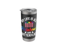 Rainbows and Butterflies - Phlebotomy Nurse Phlebotomist Stainless Steel Insulated Tumbler