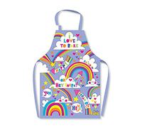 Rainbows Childrens Apron By Rachel Ellen - I Love To Bake - Wipe Clean PVC Coated Cotton
