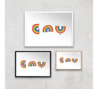 Rainbows Giclee Art Print - A4 - Wooden Frame