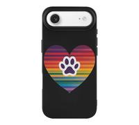 Rainbows Heart Paw Print Phone Case Shockproof Phone Shell Protection Back Covers Compatible with iPhone 17 Air
