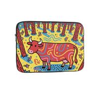 Rainbowull Print Laptop Sleeve 10 inch, Oxford Case | Splash-Resistant Oxford W/ Foam Padding. Fits 10 Inch Laptop. Slim For Backpack Rainbowull Print