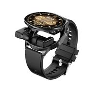 Rainbuvvy Smart Watch with Earbuds, Fitness Watch for Men Women, Sports Earbuds, Heart Rate Sleep Monitor, 1.43" AMOLED Large Screen Watch for iOS Android Phone, Step Tracker Watch (Black)