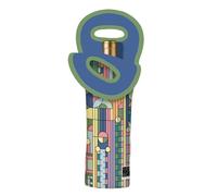 RainCaper Wine Bottle Carrier Tote with Handles, Single, Frank Lloyd Wright Saguaro Forms | Waterproof, Wine Accessories and Gifts for Women, Wedding Gift, Travel