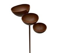 Raincatcher Bird Bath - Rustic Metal Bird Bath with 3 Tier Bee Hydration Station with Rust Resistant Finish and Hydration Bowl | Raincatcher Bird Bath Decorative Outdoor Accent for Garden, Farm, Patio