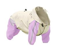 Raincoat And Adjustable Lightweight Yellow | Hooded Raincoat Suitable For Puppies Medium Sized Dogs Rainy Days Snowy Days Visible At Night (D, L)