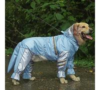 Raincoat for dogs， Dog Raincoat Medium Large Four Legged Poncho Clothes Summer Waterproof Outdoor Pet Supplies(7xl)