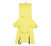 Raincoat for Dogs, Rain Jacket for Dogs with Pull Rope Opening and Reflective Stripes, Adjustable Poncho for Night Visibility in Size Medium Large for Hiking and Rainy Day Walks