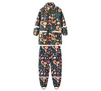 Raincoat for Kids Boys Girls Waterproof Suit Kids Long Sleeve Hoodie Trench Pants Outfits Prints Muddy Suit for Girls Boys Children Outdoor Hiking Camping for 2-11 Years
