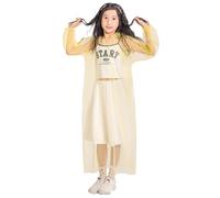 Raincoat for Kids Lightweight Waterproof Poncho Coat Reusable Rainwear All in One Rainsuit Easy to Dry with Hoods and Sleeves Toddler Age 1-10Years
