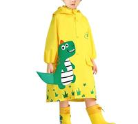 Raincoat for Kids Outdoor Waterproof Jacket Lightweight Windbreaker Shower Resistant Easy to Dry and Machine Washable Camping, Emergency Situations, Travel Yellow
