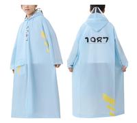 Raincoat for Kids Outdoor Waterproof Jacket Rain Poncho All in One Hooded Resistant Lightweight Rainwear Toddler Age 1-10Years