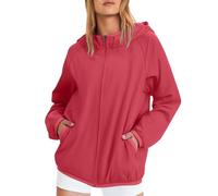 Raincoat Women Ladies Zip Up Hoodies Lightweight Waterproof Jackets Rain Coat Quick Dry with Pockets Running Travel Outdoor for Cycling Hiking