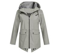 Raincoat Womens Waterproof Lightweight Rain Coats Windbreaker Sports Running Hoodie Trench Coat Ladies Outdoor Rain Jackets Casual Loose Solid Raincoats Pockets Full Zip Running Jacket Outwear