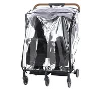 Raincover - Universal Use for Strollers, Weather Protection from Travel, Windproof, Rain Cover with Extra Large Viewing Window and Ventilation, Good Air Circulation, Fin