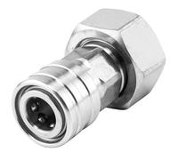 Raincovo Garden Hose to Pressure Washer Adapter, 3/4” GHT to 1/4” Quick Connect, Convert Water Hose to Power Washer Connector, Car Washing Nozzle & Hose Attachment, Stainless Steel, 1Pack