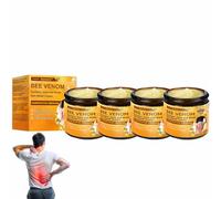 Raindew Bee Venom Turmeric joint and Bone Pain Relief Cream,Bee Venom Cream,Joint & Bone Soothing Healing, for Muscles, Neck, Back, Legs, Hands & Feet (4)