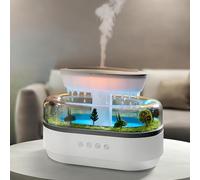 Raindrop Humidifier Diffuser, 250ml Cloud Rain Humidifiers, Landscape Raindrop Aromatherapy Diffuser, Landscape Fragrance Machine with 7 Color Changing Lights, Ideal for Relaxation