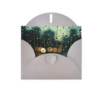 Raindrops Outside The Window Print Greeting Cards Blank Cards | Greeting Card With Envelopes For Birthday,Congratulations,Wedding,Christmas