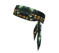 Raindrops Outside The Window Sweatband for Men & Women - Adjustable Fitness Sweatbands for Tennis, Yoga, Running & More,Black