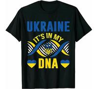 Raine It's in My DNA rainian Lover T-Shirt Funny Cotton Tee Gift Men Black