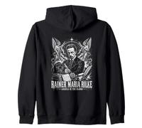 Rainer Maria Rilke Angels In The Blood Poet Zip Hoodie