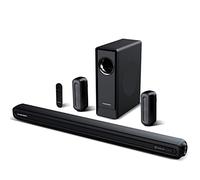 RAINEVERRY 5.1 CH Surround Sound Bar System with Dolby Audio, Sound Bars, Wireless Subwoofer & Rear Speaker, Dolby Digital Plus, Bluetooth 5.0 for Home Theater, 4K & HD TVs| HDMI & Optical