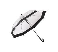 Rainfall Clear POE Stick Umbrella Trespass Black One Size